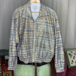 80s Silk Bomber Jacket